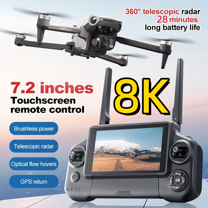 8K 3 Axis Gimbal Brushless 7.2 - đánh giá và giá Drone Rc Gps
