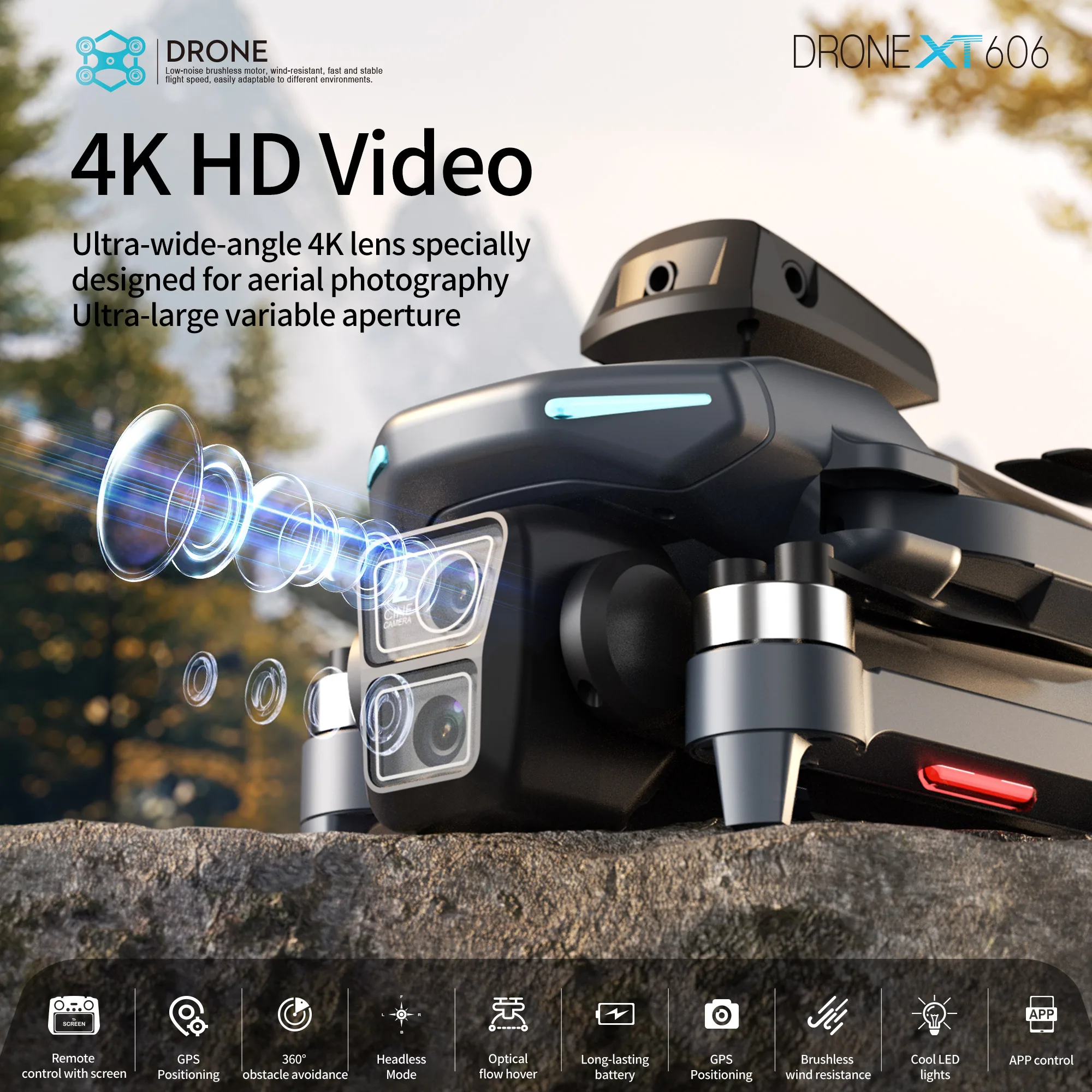 Original XT606 Drone Professio - đánh giá và giá Drone Gps Rc Tt36