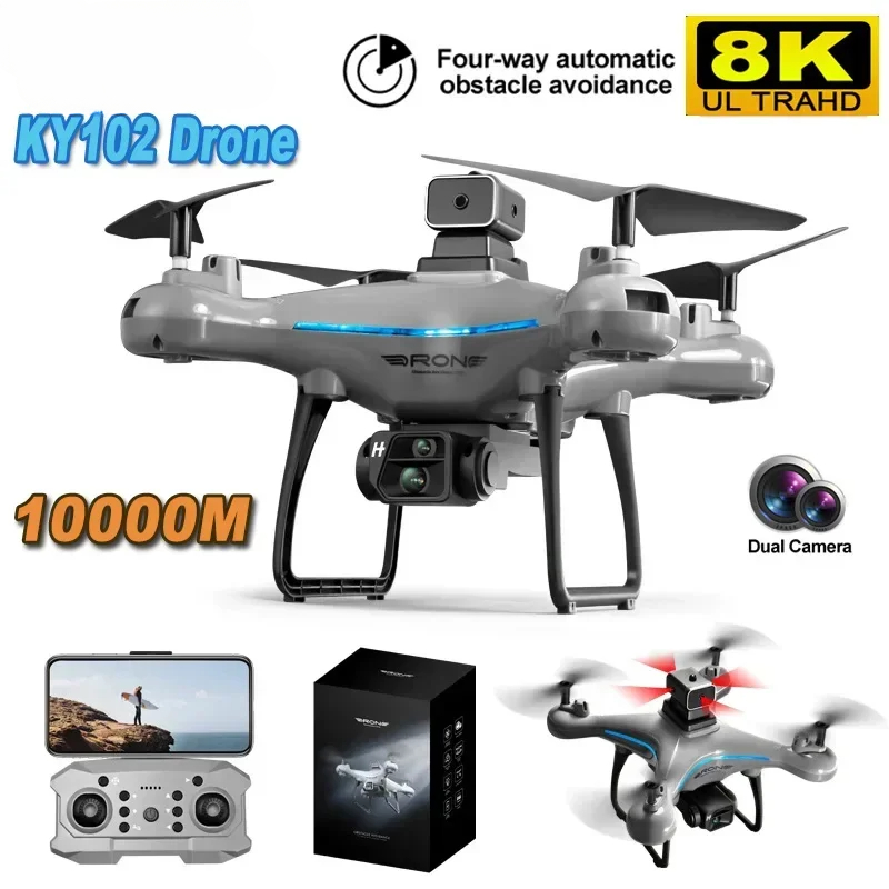 KY102 Drone 8K Professional HD - đánh giá và giá Drone Ky102 Rc