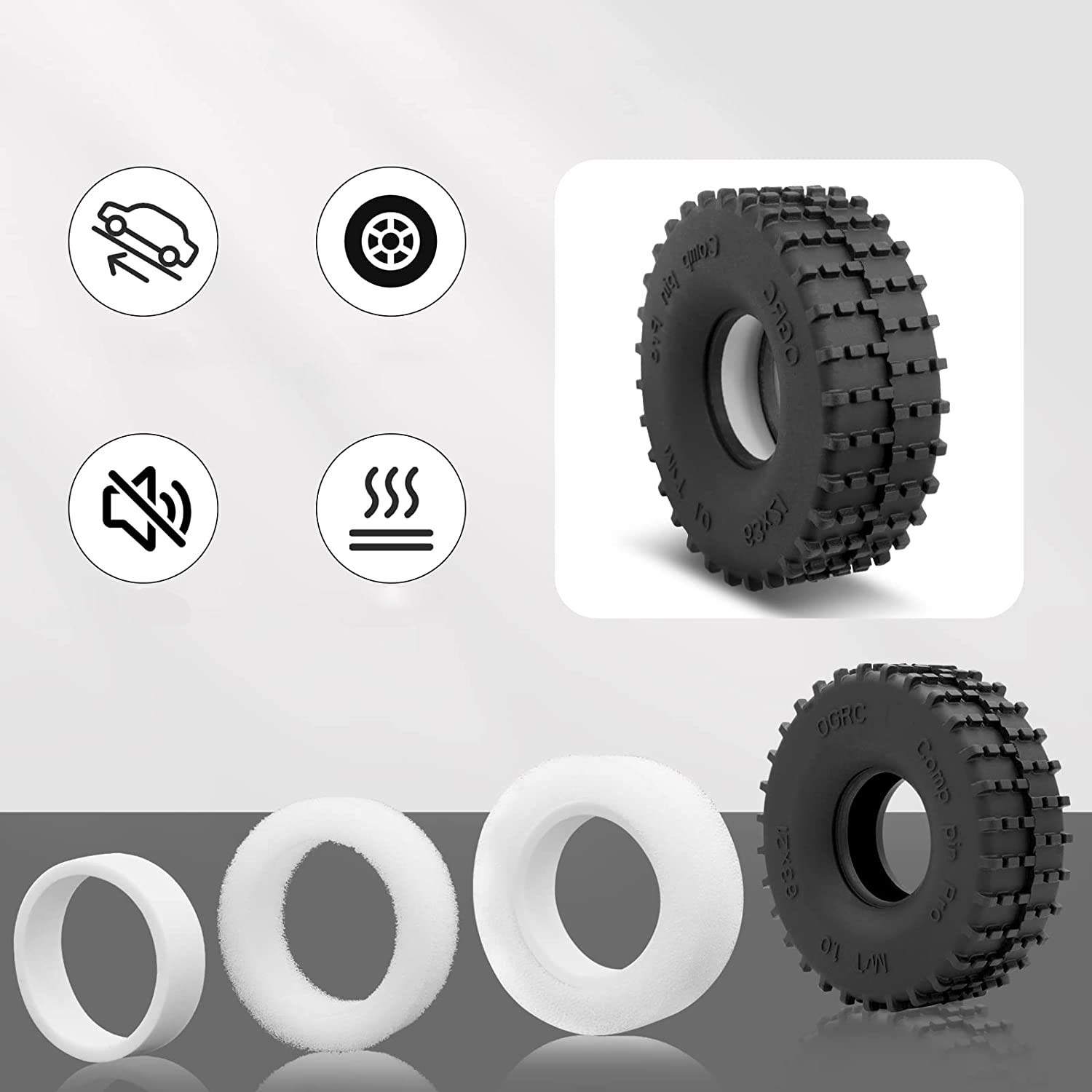 Esilun 1.0 RC Tires Competitio - đánh giá và giá Rc Rock Crawler