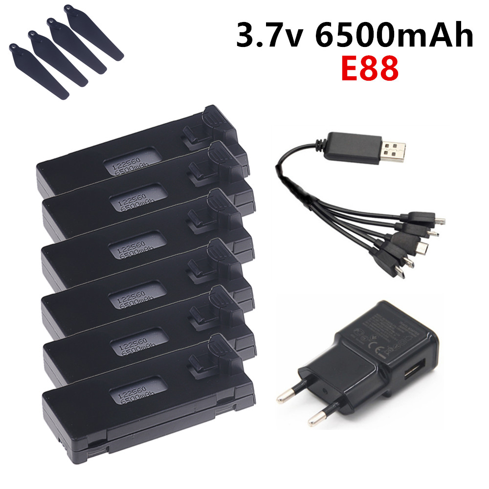 3.7V 6500mAh Lipo Battery For  - đánh giá và giá Drone Rc E99 Pro