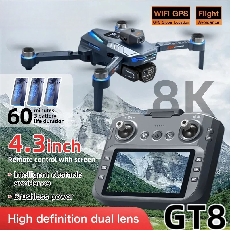 Original GT8 Drone 8K Professi - đánh giá và giá Drone Gps Rc Tt36