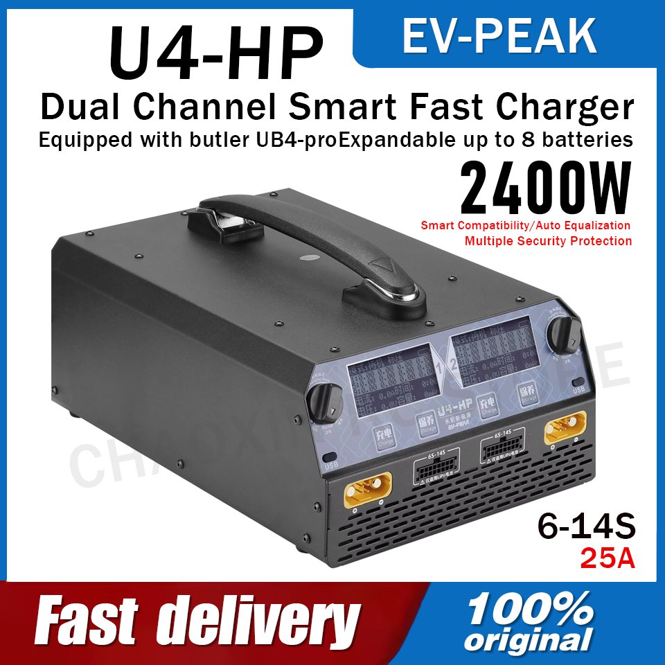 EV-PEAK U4-HP Dual Channel 250 - đánh giá và giá Lipo Battery Charger