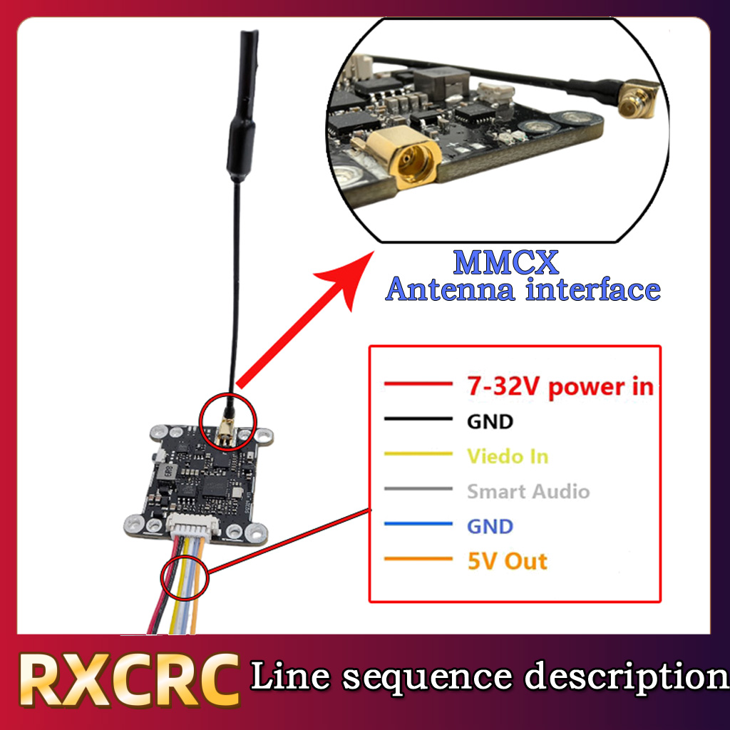RXCRC 5.8G Module 48CH 1.6W VT - đánh giá và giá Rc Transmitter