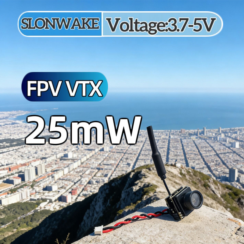 SLONWAKE FPV 25mW power simula - đánh giá và giá Rc Transmitter