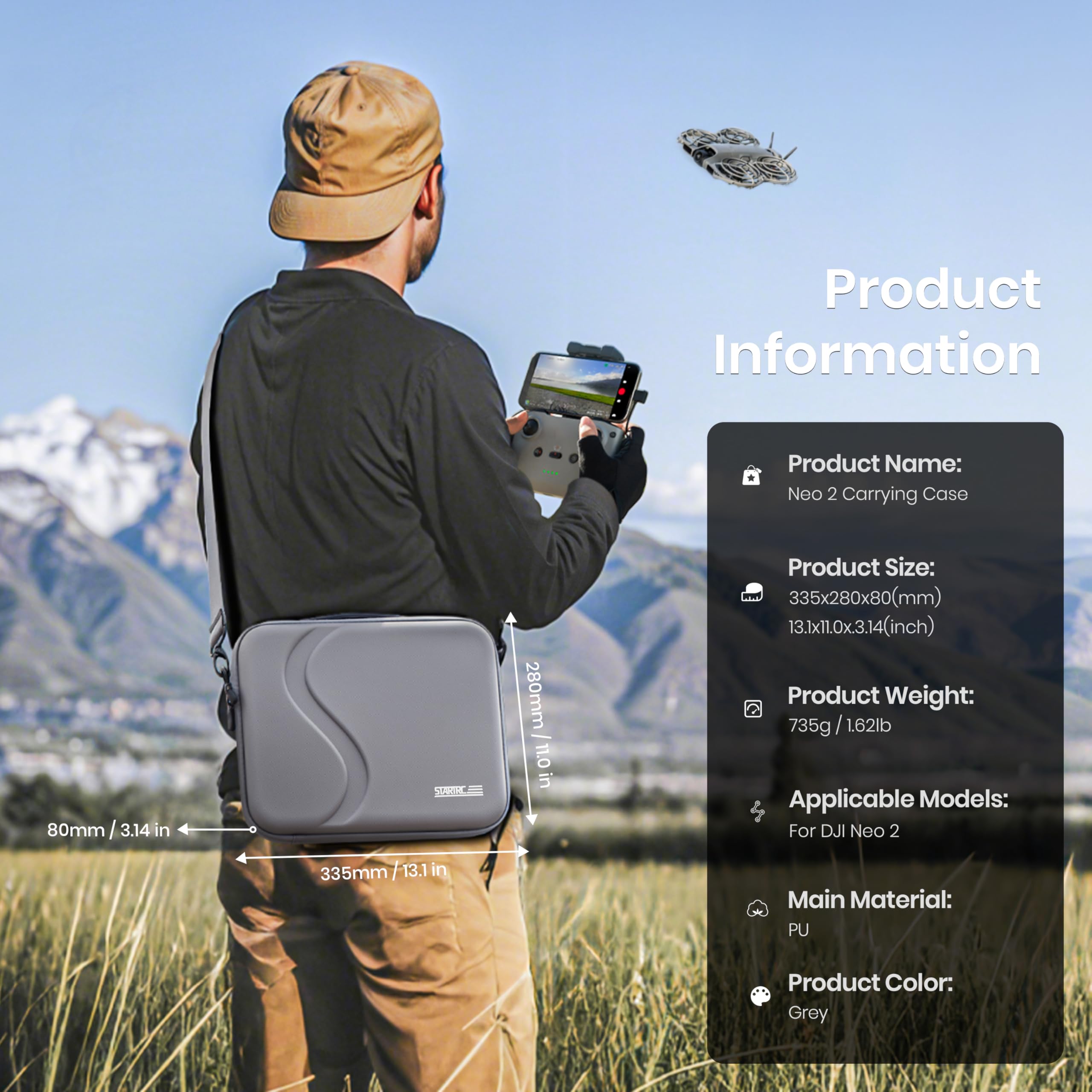 Carrying Case for DJI Neo 2 Ac - đánh giá và giá Drone Neo Rc
