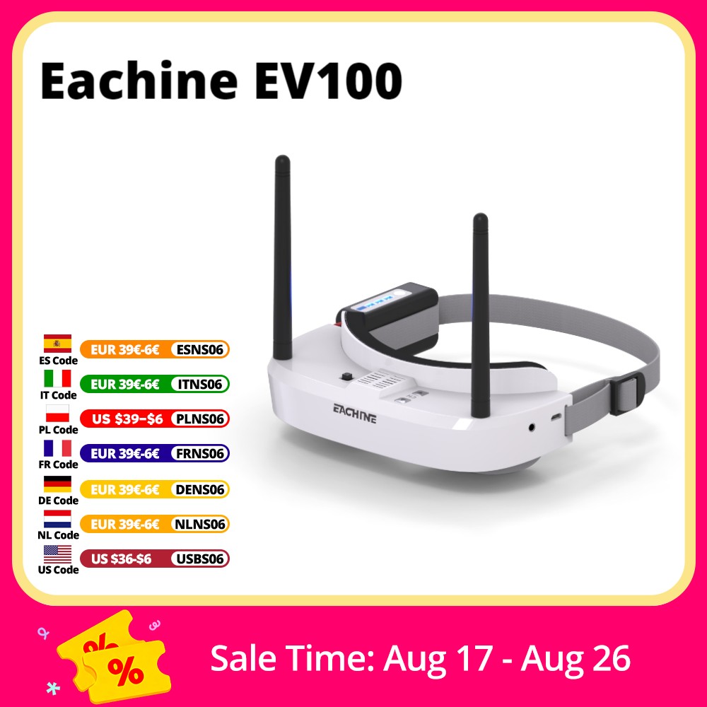 Eachine EV100 720*540 5.8G 72C - đánh giá và giá Drone Rc Cover