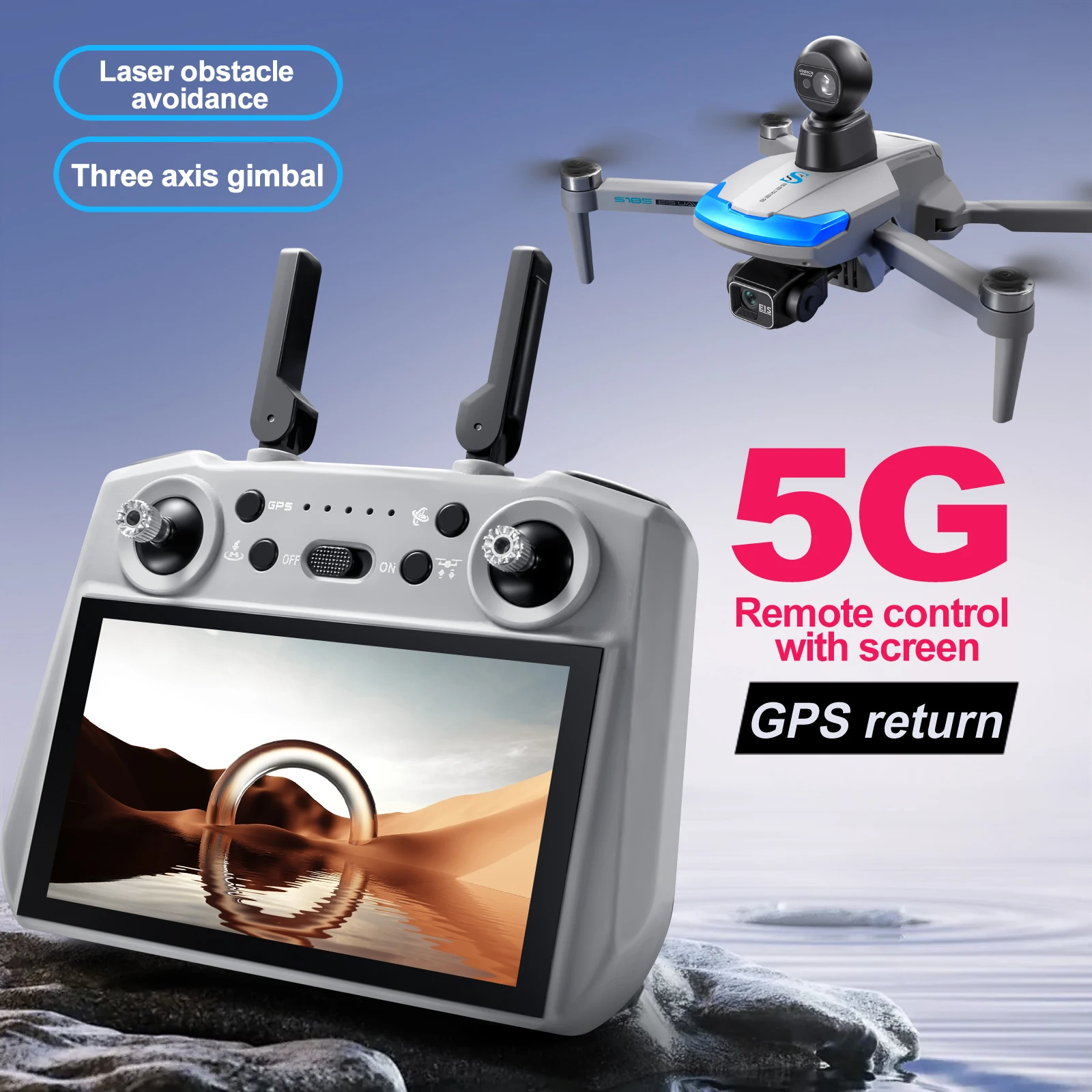 S185 Professional Drone 2.7K H - đánh giá và giá Drone Gps Rc Tt36