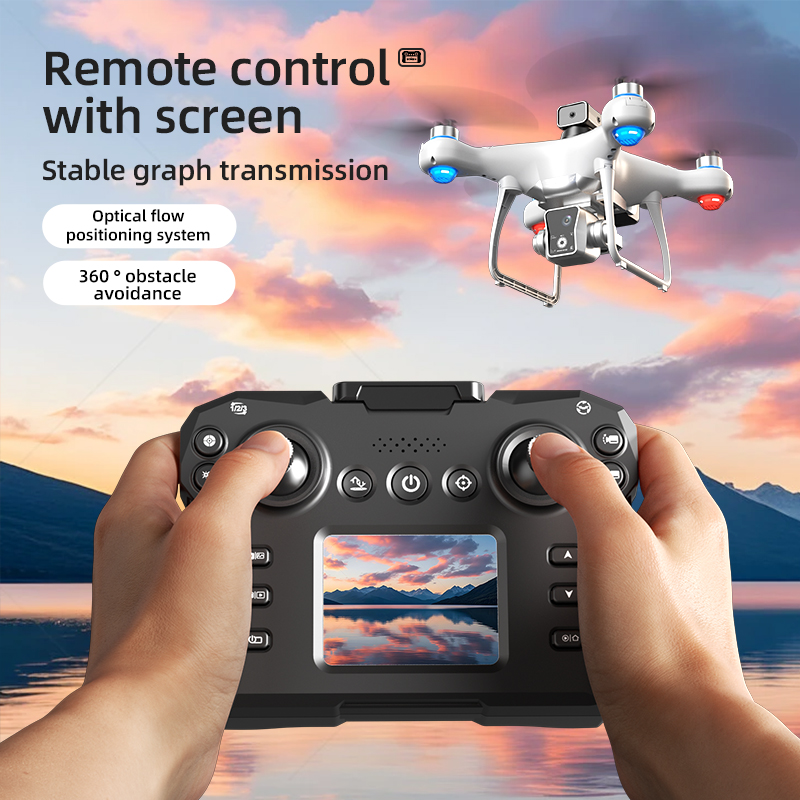 Brushless RC Drone Screen Cont - đánh giá và giá Drone Ky102 Rc