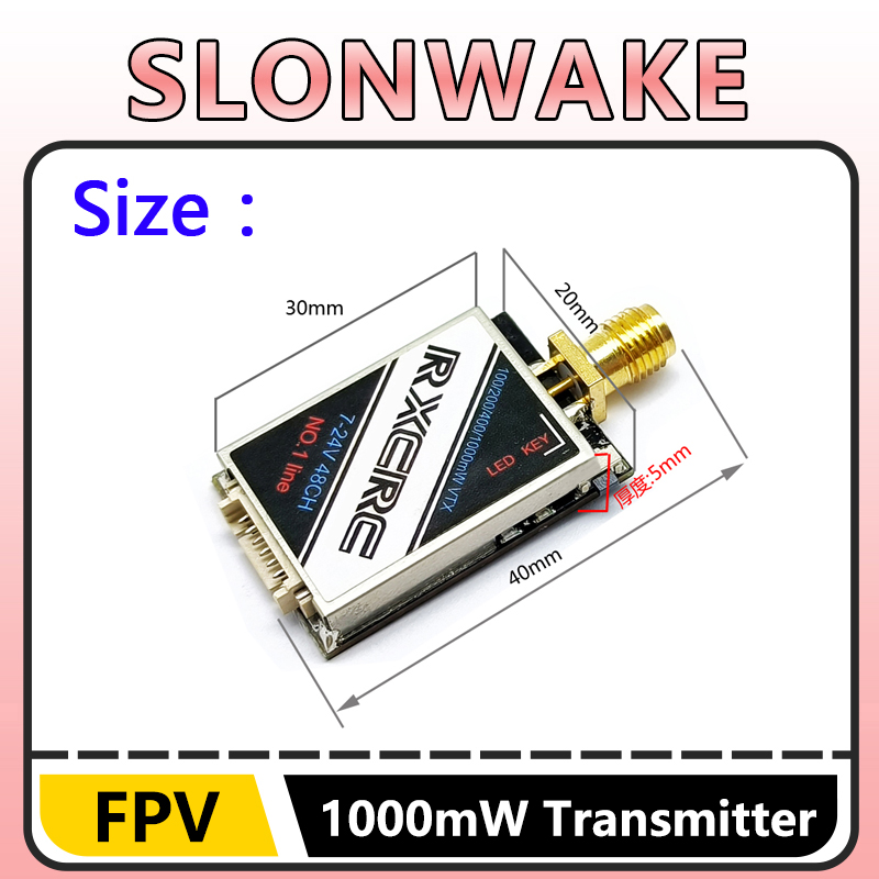 SLONWAKE  5.8G 48CH 1W VTX 100 - đánh giá và giá Receiver Rc Drone