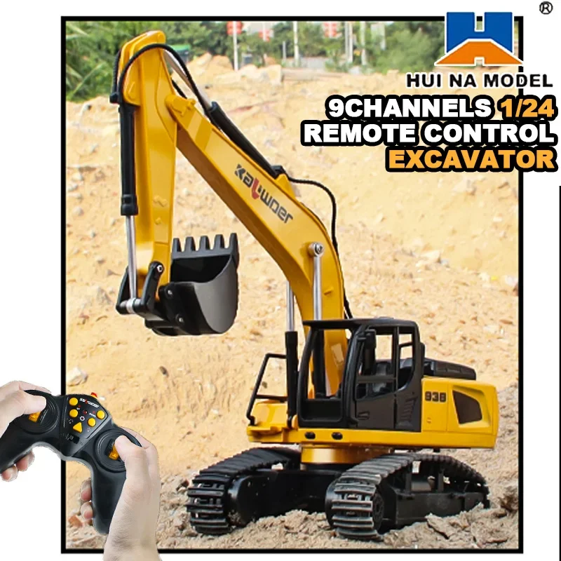 Huina Rc Excavator 1/24 9Ch Re - đánh giá và giá Drone Or Rc Car