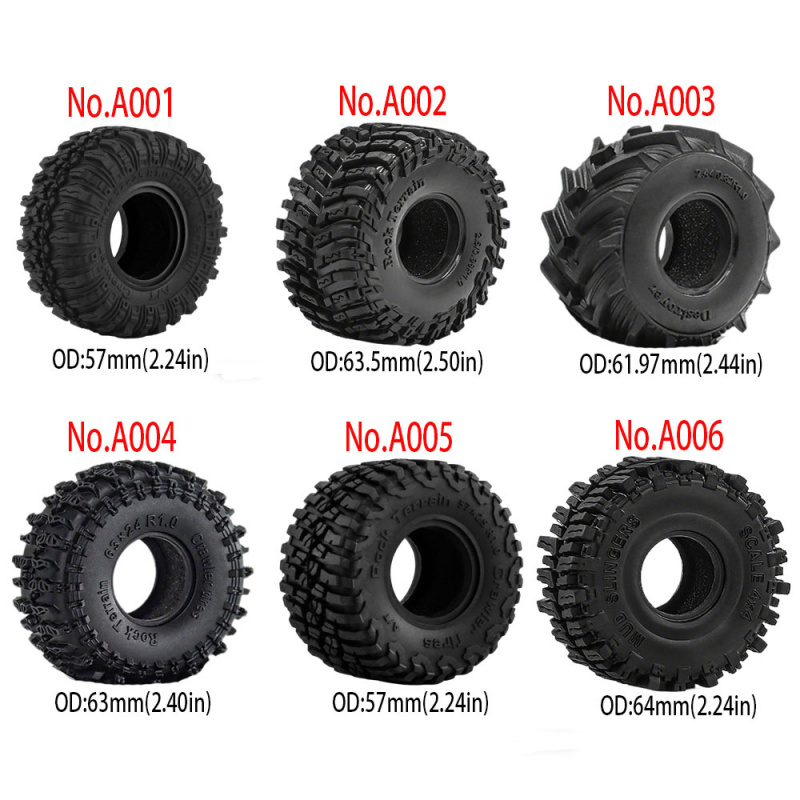 4PCS 1.0inch 57-67mm RC Crawle - đánh giá và giá Rc Rock Crawler