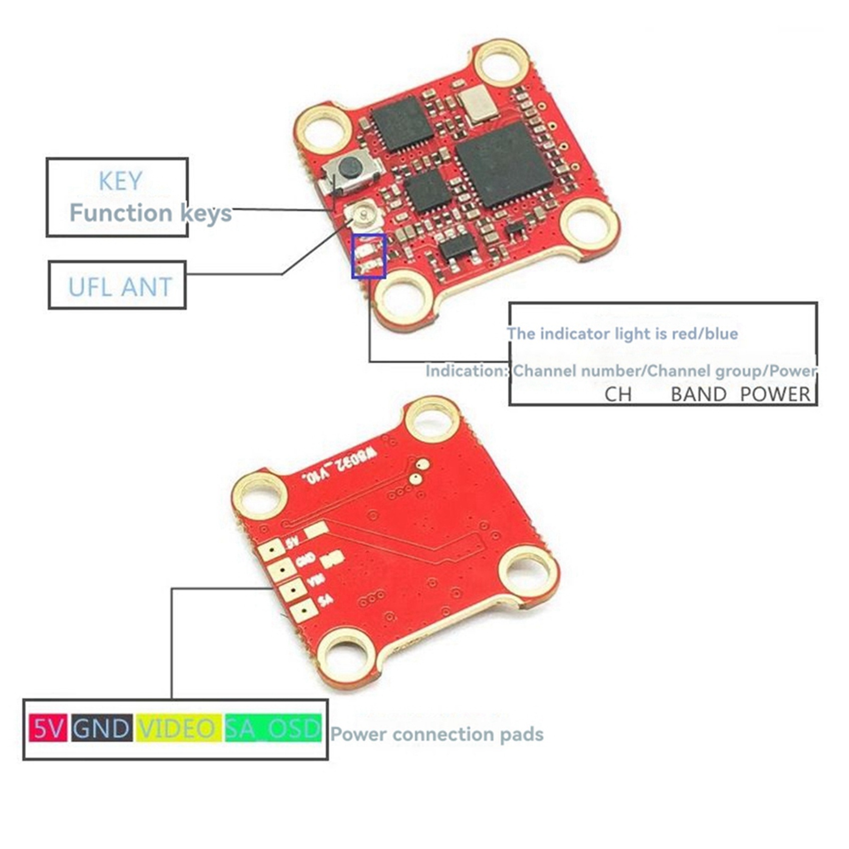 【HOT-PRICE!】2X 5.8G 400Mw VTX  - đánh giá và giá Drone Rc Price