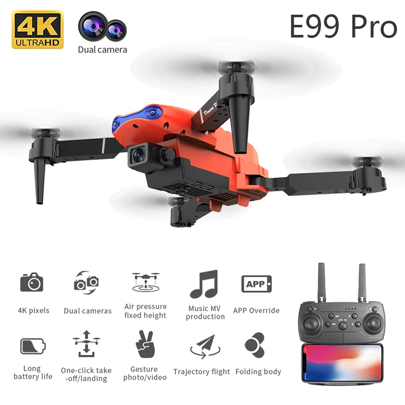 4K 5G WIFI FPV E99Pro Foldable - đánh giá và giá Drone Rc E99 Pro