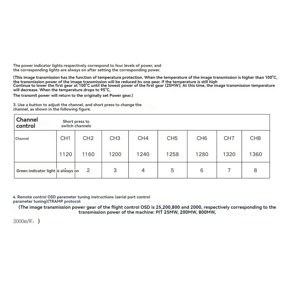 AS96-1.2G 2W VTX 8CH 2000Mw FP - đánh giá và giá Rc Transmitter