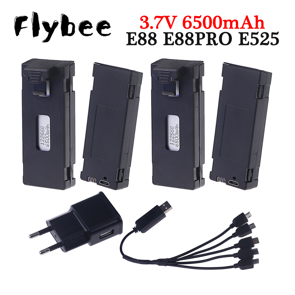 Rechargeable 3.7V 6500mAh Batt - đánh giá và giá Drone Rc E99 Pro